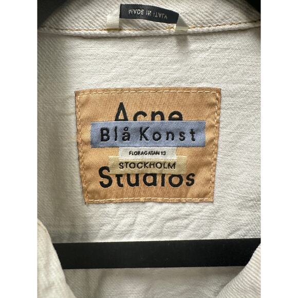 ACNE STUDIOS Women's 1999 Sky Denim Jacket Size 34 (US 2) in Stonewashed - Picture 6 of 12